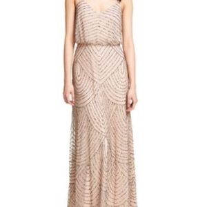 Beautiful beaded Adrianna Papell long dress